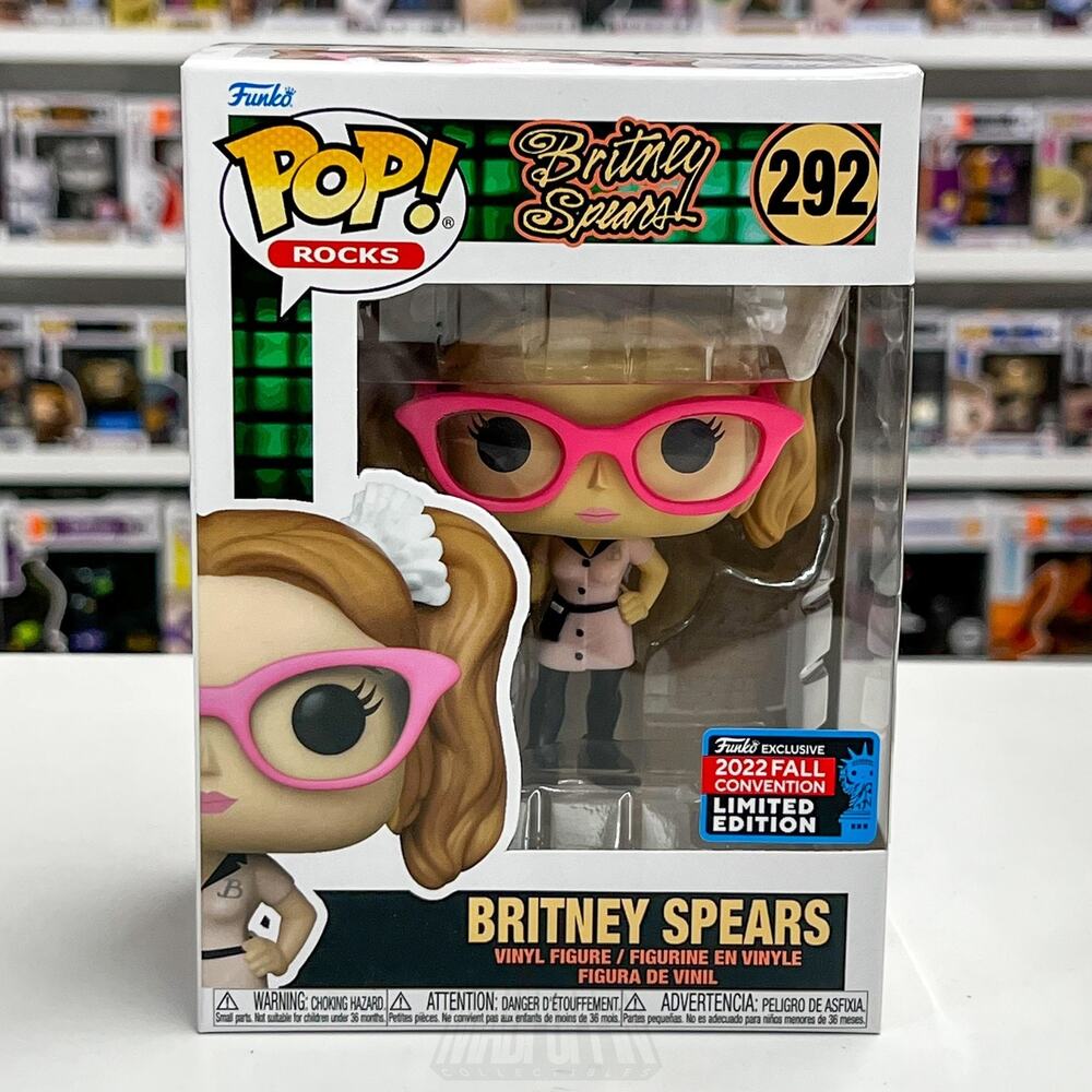 Funko Pop Rocks Britney Spears 292 Fall 2022 Convention Limited Edition Vinyl